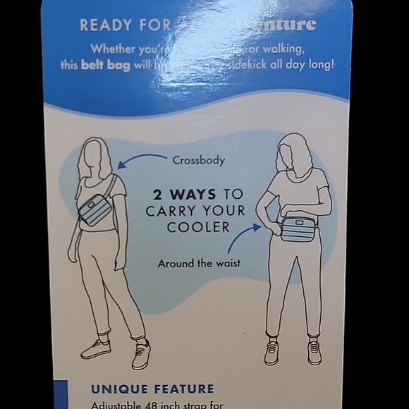 Orange Fit and Fresh Belt Bag Cooler. - Picture 4 of 6